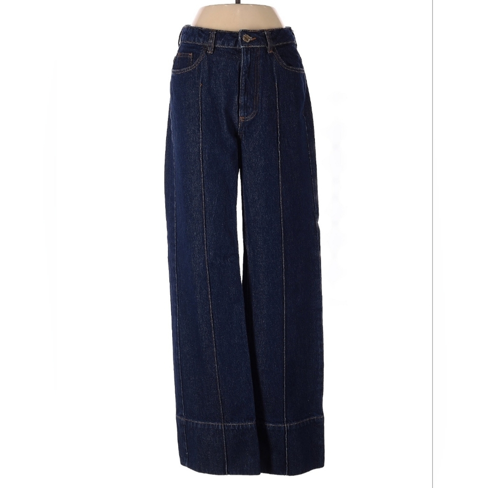 Zara Women's Dark Blue Jeans